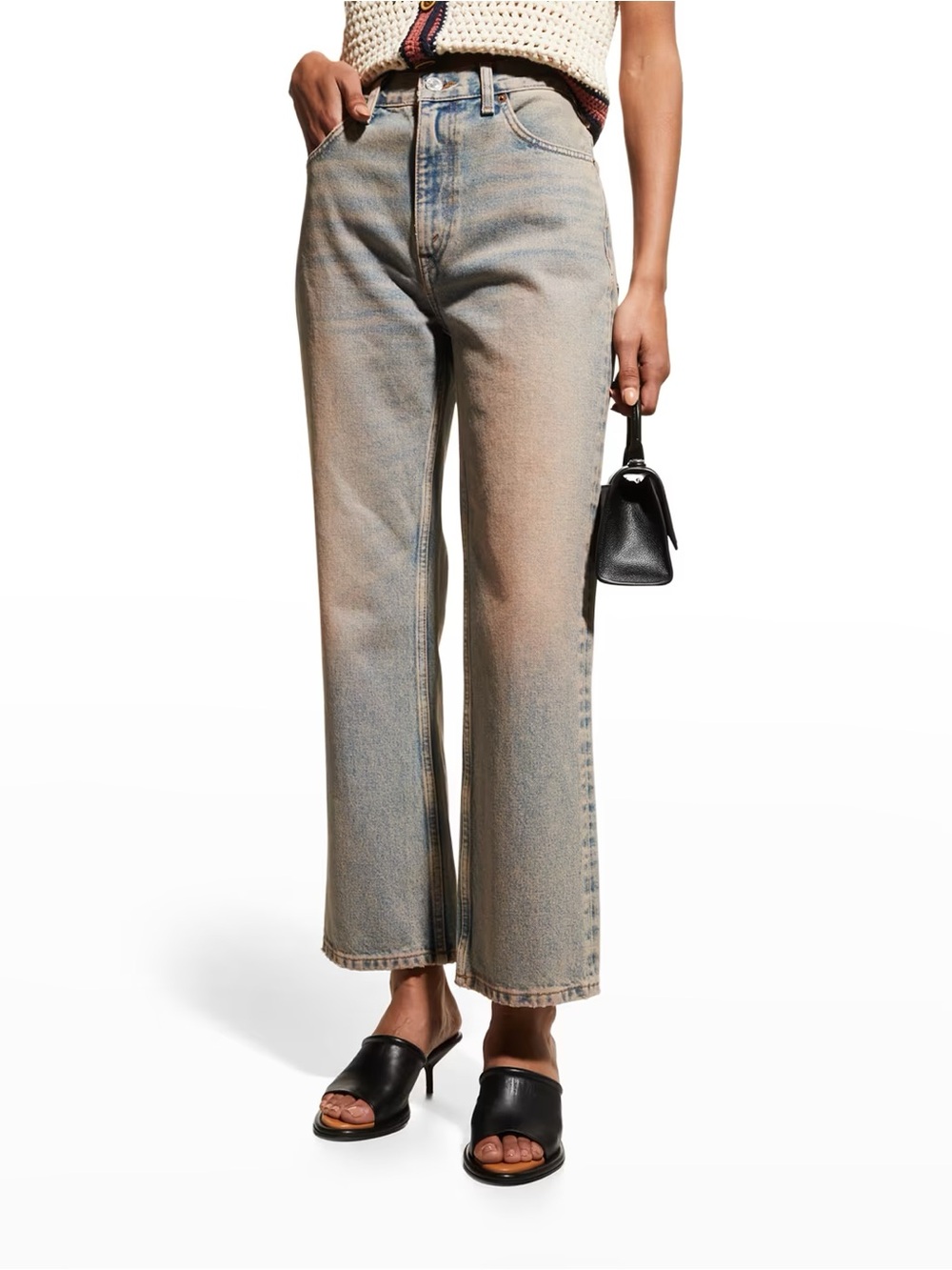 RE/DONE 70s Tinted Blush Loose Flare Jeans | 28 | Like New
